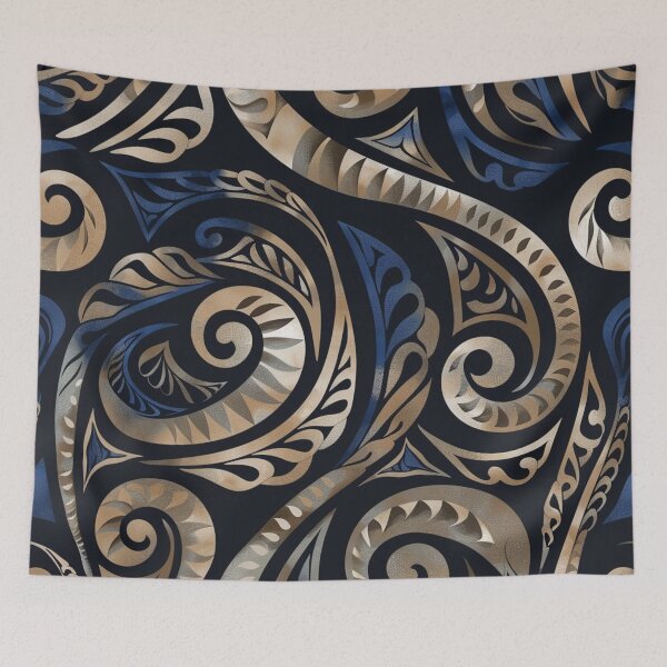 Item preview, New Zealand Paua Māori Pattern Koru Design 341 designed and sold by GrinGalore.