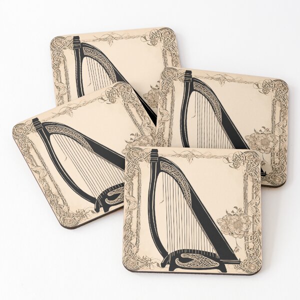 Item preview, Irish Symbols, Celtic Harp, Irish Music designed and sold by CulturalCurios.