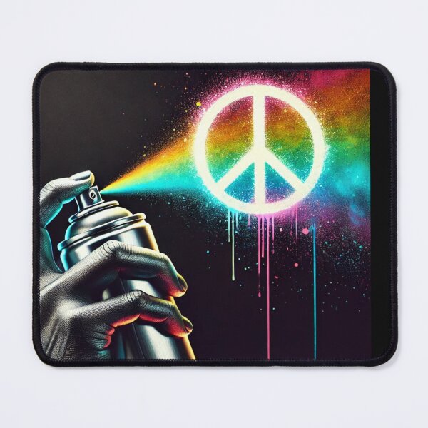 Artikelvorschau, „Rainbow Peace-Spray-Kunst“ entworfen und verkauft von Wiredart.