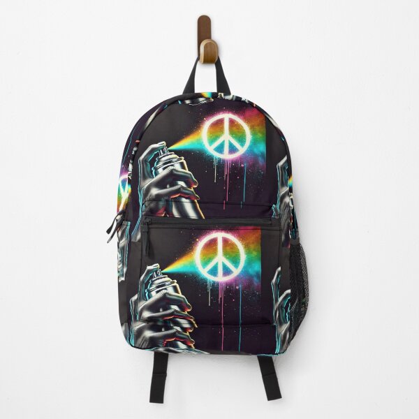 Item preview, "Rainbow Peace Spray Art" designed and sold by Wiredart.