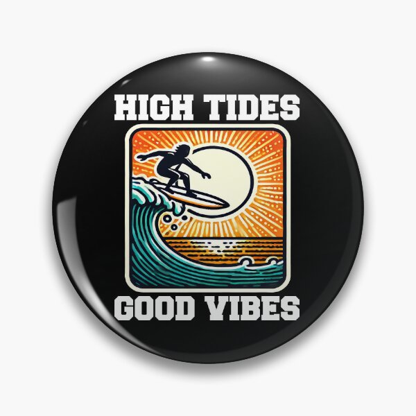 Item preview, HIGH TIDES, GOOD VIBES - SURFING GIFT designed and sold by KEF Custom.