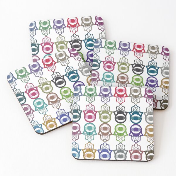 Item preview, Colorful Pattern of Hamsa for Protection and Good Luck designed and sold by ibadishi.