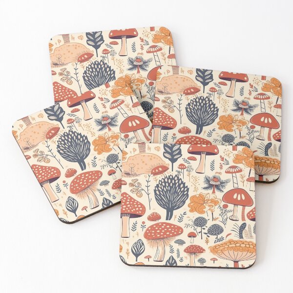 Item preview, Mushroom seamless pattern designed and sold by MiraCleAI.