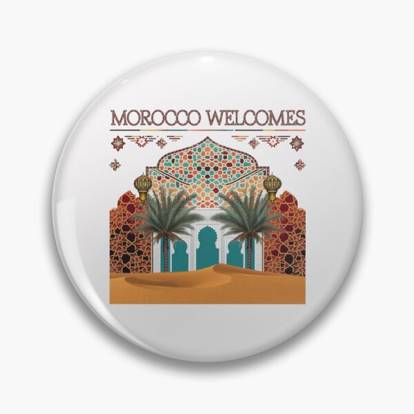 Item preview, Morocco Welcomes Flag Map Marrakech, Fez, Sahara designed and sold by AnimalsDH305.