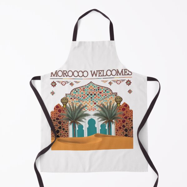 Item preview, Morocco Welcomes Flag Map Marrakech, Fez, Sahara designed and sold by AnimalsDH305.