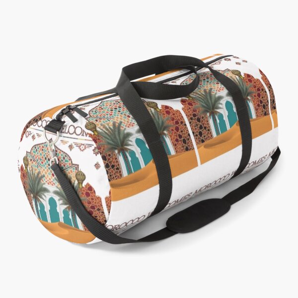 Item preview, Morocco Welcomes Flag Map Marrakech, Fez, Sahara designed and sold by AnimalsDH305.