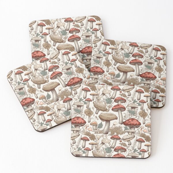 Item preview, Mushroom seamless pattern designed and sold by MiraCleAI.