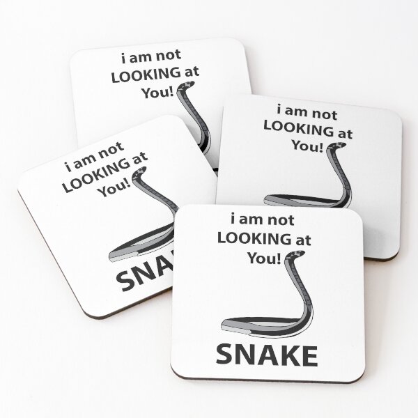 Item preview, Snake I am Not Looking At You Funny Snake  designed and sold by Nisha Prabhu.