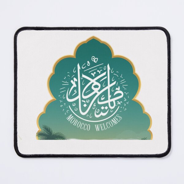 Item preview, Morocco Welcomes Flag Map Marrakech, Fez, Sahara designed and sold by AnimalsDH305.