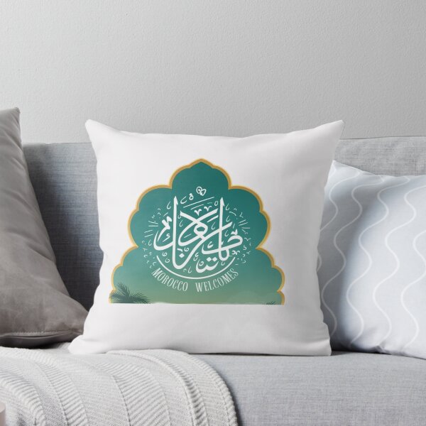 Item preview, Morocco Welcomes Flag Map Marrakech, Fez, Sahara designed and sold by AnimalsDH305.