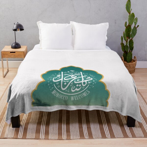 Item preview, Morocco Welcomes Flag Map Marrakech, Fez, Sahara designed and sold by AnimalsDH305.