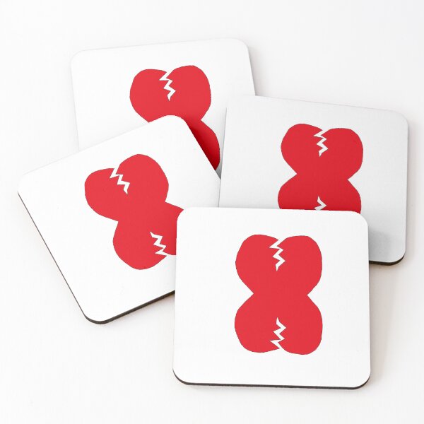 Item preview, Mirrored Broken Heart Valentine's Day designed and sold by RedEyeWolf.
