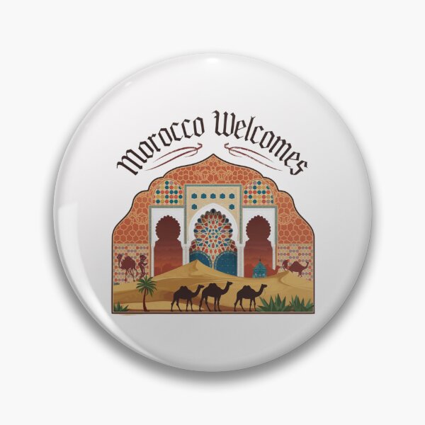 Artikelvorschau, Marokko begrüßt Flagge Karte Marrakesch, Fez, Sahara entworfen und verkauft von AnimalsDH305.