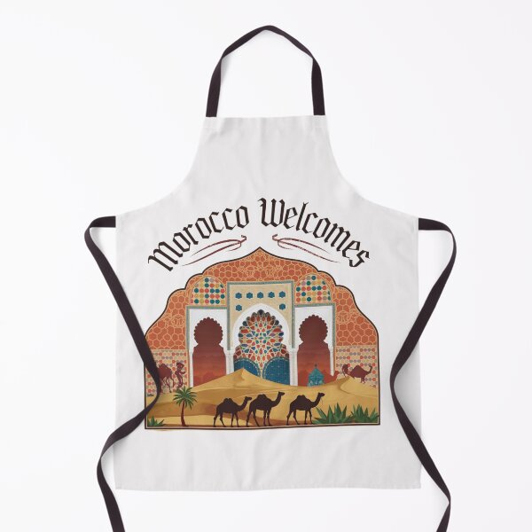 Item preview, Morocco Welcomes Flag Map Marrakech, Fez, Sahara designed and sold by AnimalsDH305.