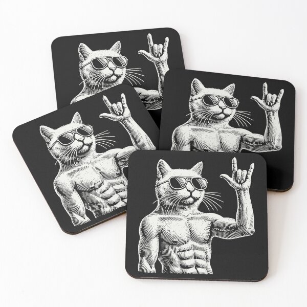 Item preview, Rock Music Heavy Metal Cat Festival designed and sold by LuminOrb.