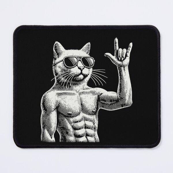 Item preview, Rock Music Heavy Metal Cat Festival designed and sold by LuminOrb.