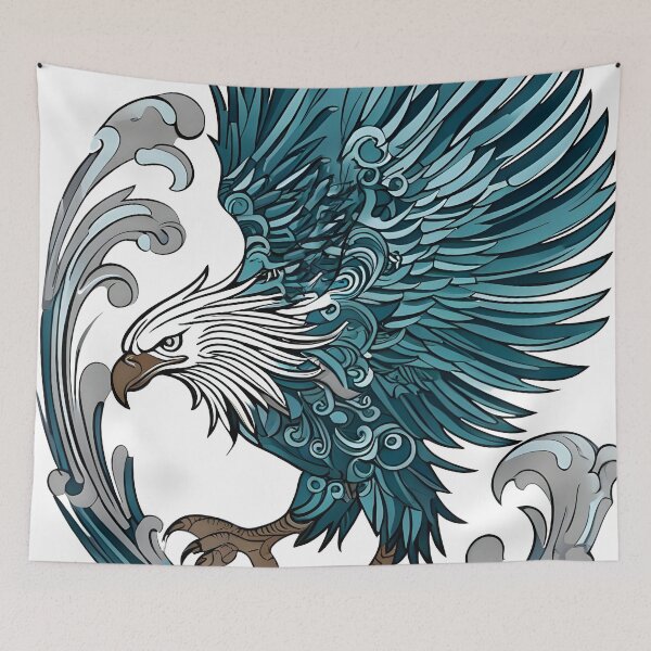 Item preview, blue eagle art designed and sold by aliraweb.