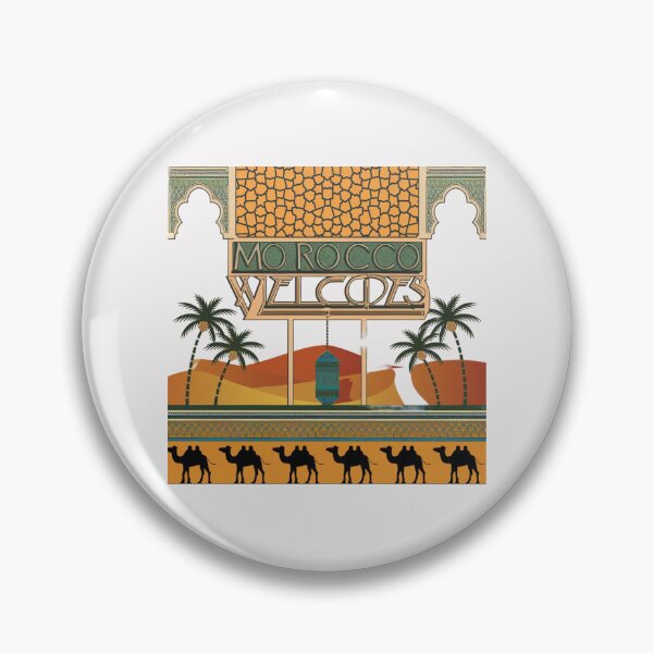 Artikelvorschau, Marokko begrüßt Flagge Karte Marrakesch, Fez, Sahara entworfen und verkauft von AnimalsDH305.