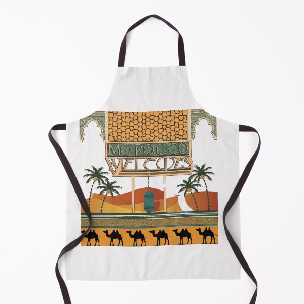 Item preview, Morocco Welcomes Flag Map Marrakech, Fez, Sahara designed and sold by AnimalsDH305.