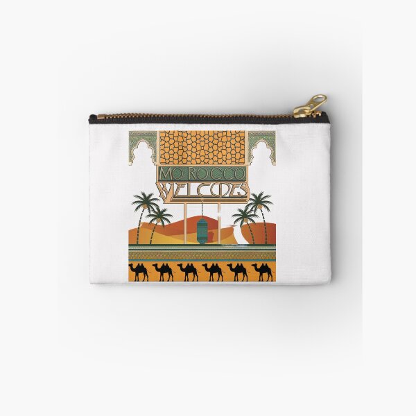 Item preview, Morocco Welcomes Flag Map Marrakech, Fez, Sahara designed and sold by AnimalsDH305.
