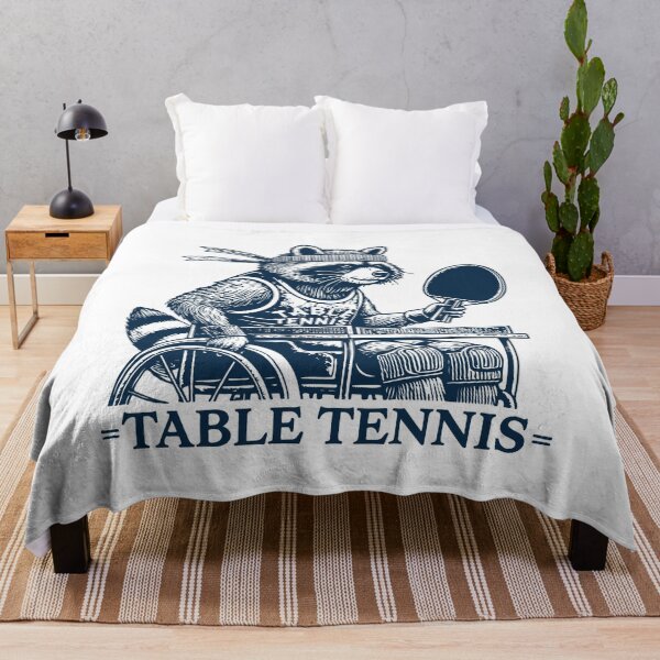 Item preview, Table Tennis Raccoon Wheelchair User Vintage designed and sold by LuminOrb.
