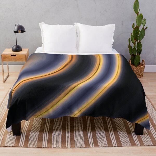 Item preview, Geometric Art Circles Spirals in Black Gold ad Bluish Grey designed and sold by ibadishi.