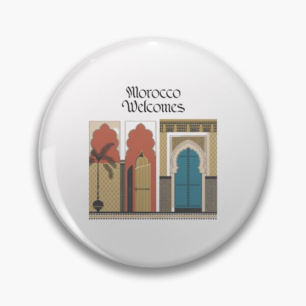 Item preview, Morocco Welcomes Flag Map Marrakech, Fez, Sahara designed and sold by AnimalsDH305.