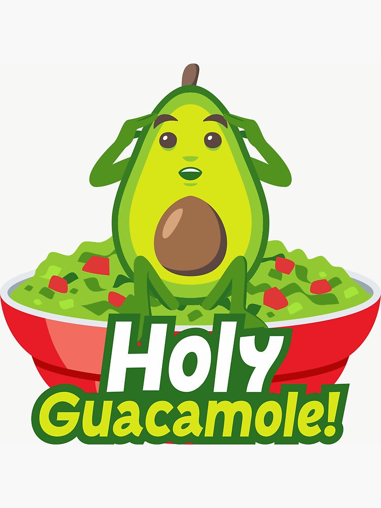 "JoyPixels™ Holy Guacamole Avocado Emoji" Sticker for Sale by joypixels