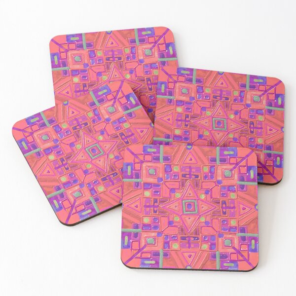 Item preview, Klimt coral shapes designed and sold by bekki smith.