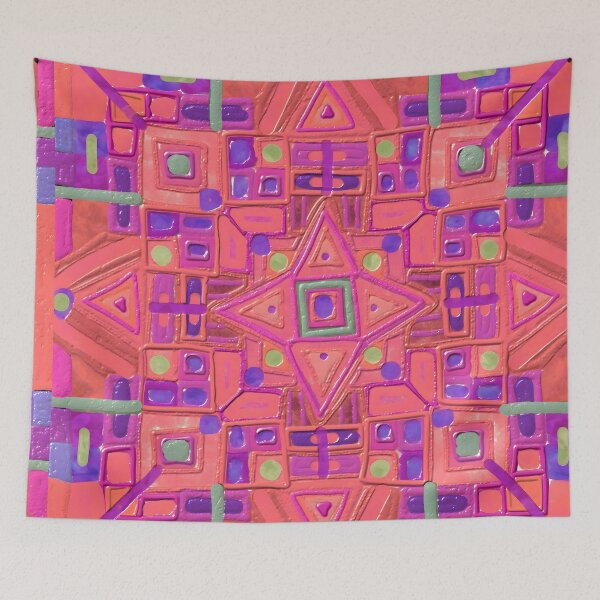 Item preview, Klimt coral shapes designed and sold by bekki smith.