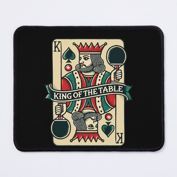 Item preview, Retro Playing Card Table Tennis King Of The Table designed and sold by LuminOrb.