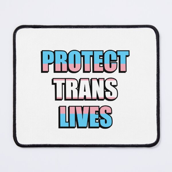 Item preview, Protect Trans Lives - transgender flag colors designed and sold by Inspirationmotivation.