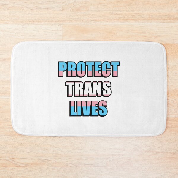 Item preview, Protect Trans Lives - transgender flag colors designed and sold by Inspirationmotivation.