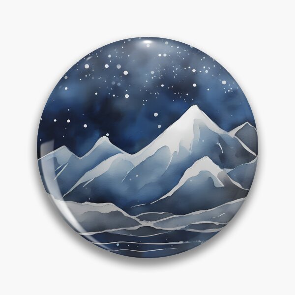 Item preview, Blue and White Mountains designed and sold by CalmnessbyChoice.