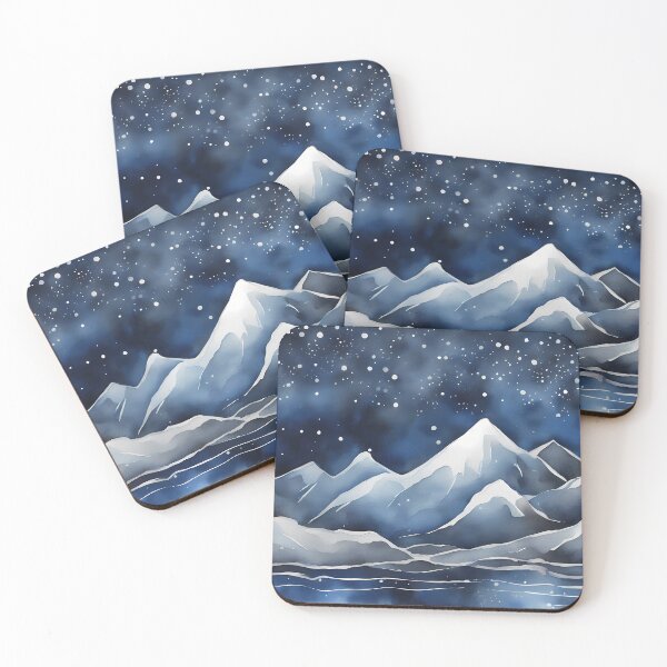 Item preview, Blue and White Mountains designed and sold by CalmnessbyChoice.