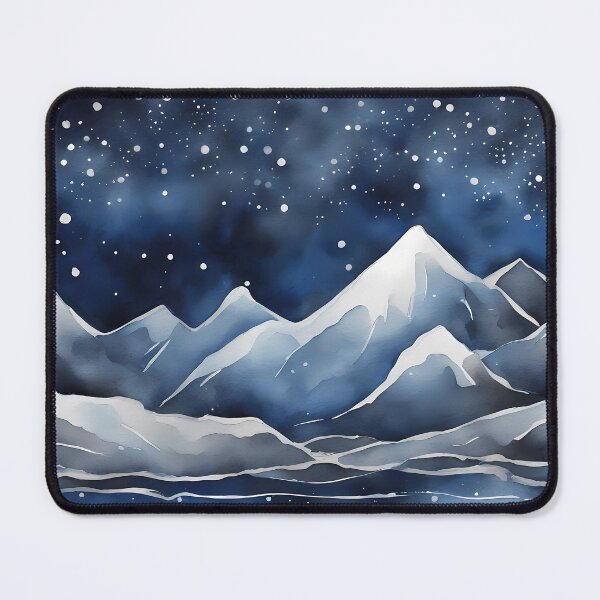 Item preview, Blue and White Mountains designed and sold by CalmnessbyChoice.