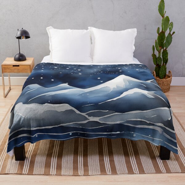 Item preview, Blue and White Mountains designed and sold by CalmnessbyChoice.