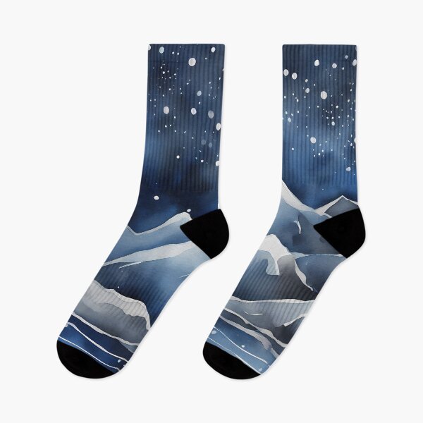Item preview, Blue and White Mountains designed and sold by CalmnessbyChoice.