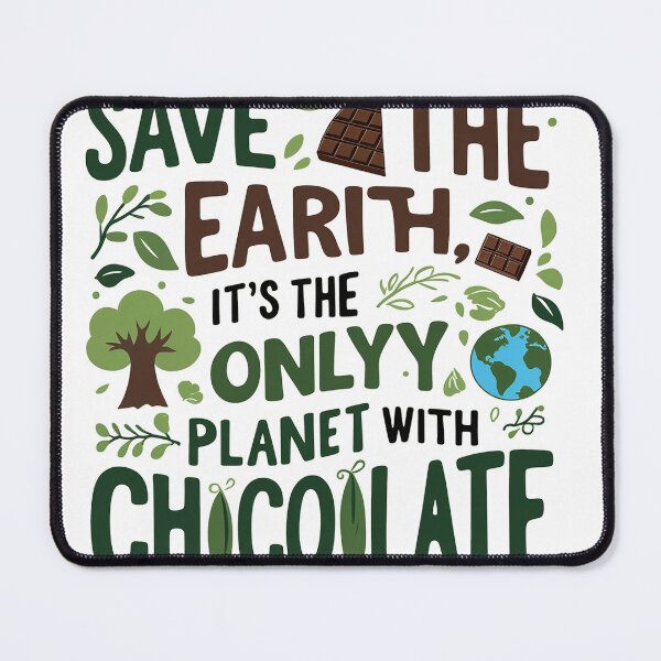 Item preview, Save the Earth, It's the Only Planet with Chocolate designed and sold by bheru4u.