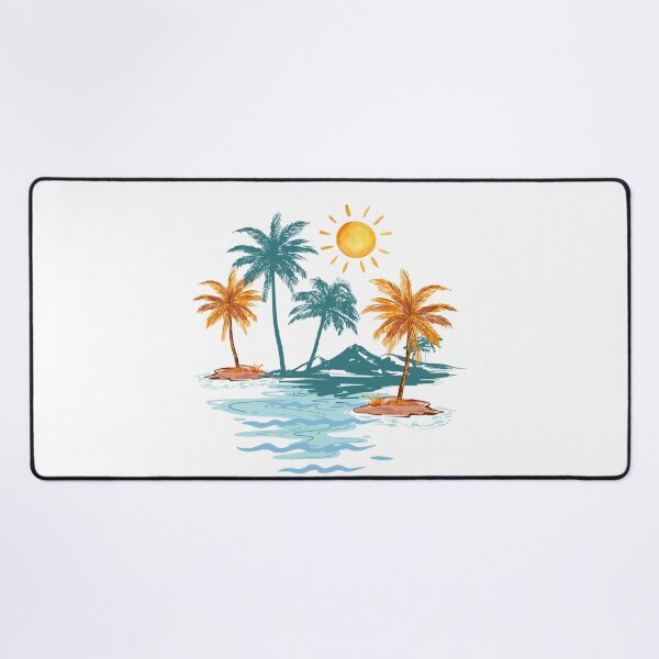 Item preview, sunset over palm trees designed and sold by Periush.