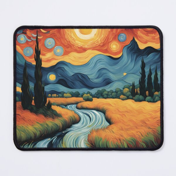 Item preview, Starry Day - Van Gogh Style designed and sold by chromavibes-art.