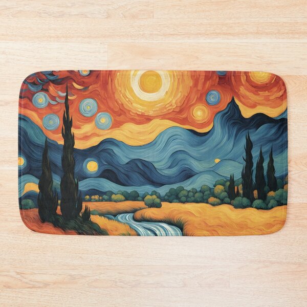 Item preview, Starry Day - Van Gogh Style designed and sold by chromavibes-art.