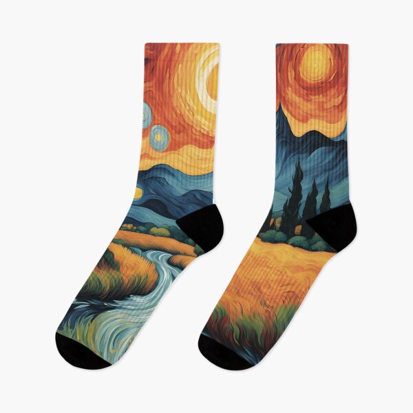 Item preview, Starry Day - Van Gogh Style designed and sold by chromavibes-art.