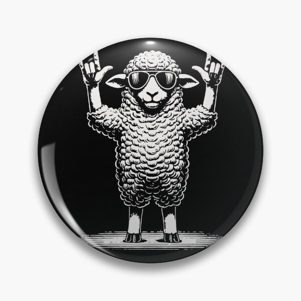Item preview, Rock Music Sheep Heavy Metal Festival Vibes designed and sold by LuminOrb.