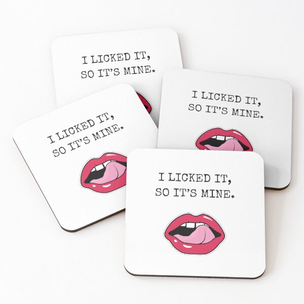 Item preview, I licked it so it’s mine, Funny Valentine, Naughty Gift designed and sold by MyVioletSkies.