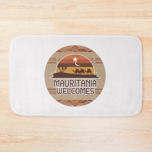 Item preview, Mauritania Welcomes Flag Map Nouakchott, Sahara, Adrar designed and sold by AnimalsDH305.