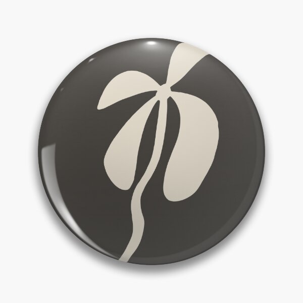 Item preview, Beige abstract flower silhouette on brown background designed and sold by by-jwp.