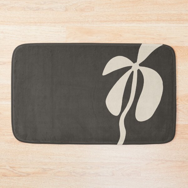 Item preview, Beige abstract flower silhouette on brown background designed and sold by by-jwp.