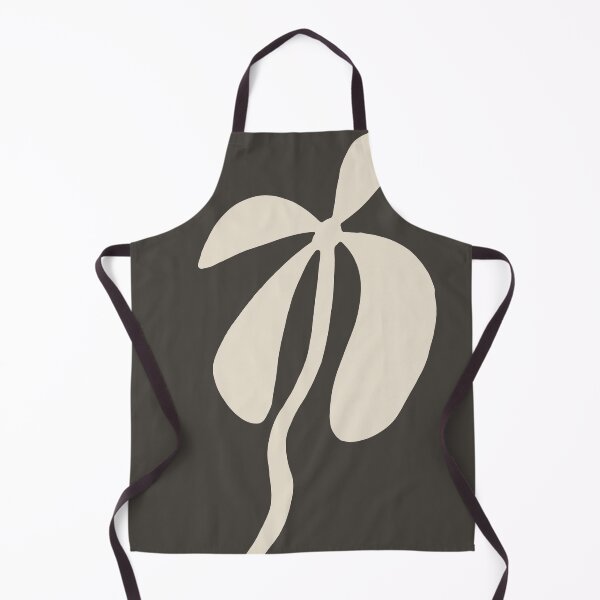 Item preview, Beige abstract flower silhouette on brown background designed and sold by by-jwp.