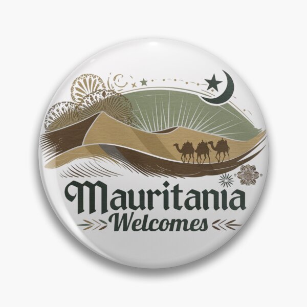 Item preview, Mauritania Welcomes Flag Map Nouakchott, Sahara, Adrar designed and sold by AnimalsDH305.